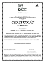 KEZ Certifikát CZ Komodity