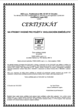 KEZ Certificát CZ Výrobky 2022-2023